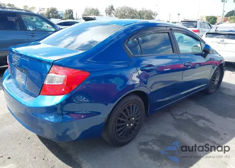 2012 Honda Civic Lx из США, поврежденный, VIN 19XFB2F54CE335762
